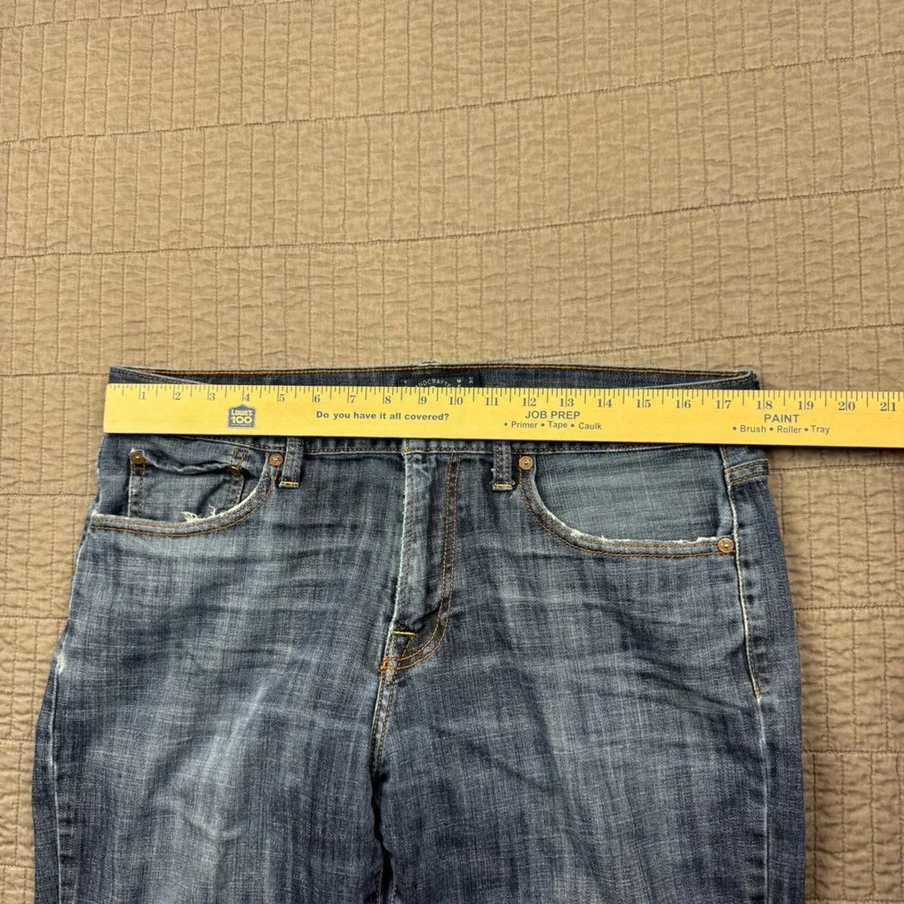 Lucky Brand 221 Original Straight Jeans Men 34x32 (36x32) Medium Wash Distressed